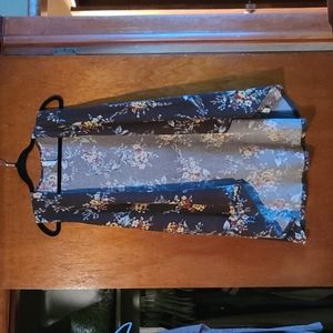 Charcoal Grey Floral Vest